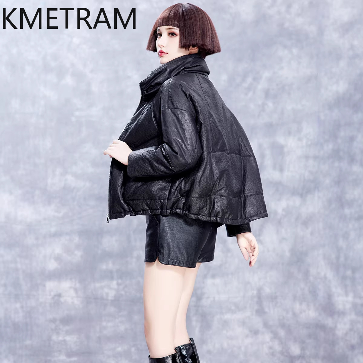 Puffer Jacket Women Down - Куртки-пуховики KMETRAM из натуральной овчины для