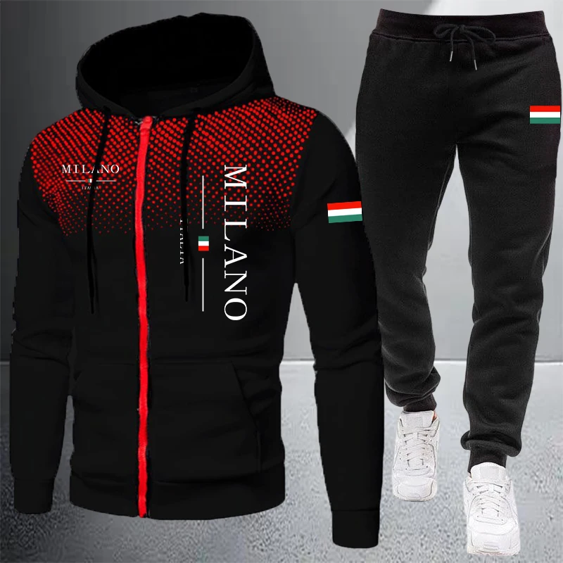 Winter Clothing Items - Мужской спортивный костюм-двойка (куртка и брюки)