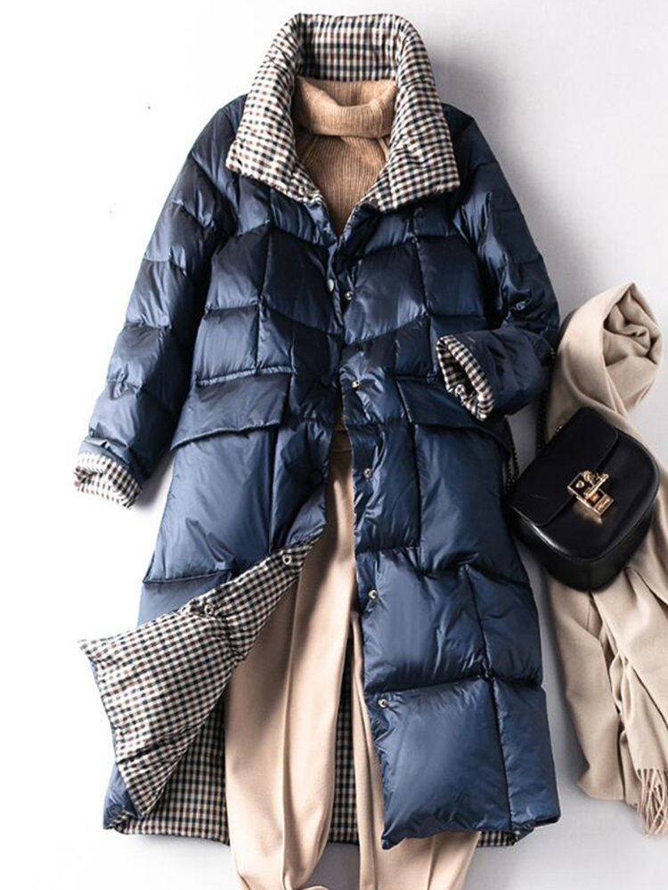 Puffer Jacket Women Down - Зимние длинные пуховики SEDUTMO, женское сверхлегкое