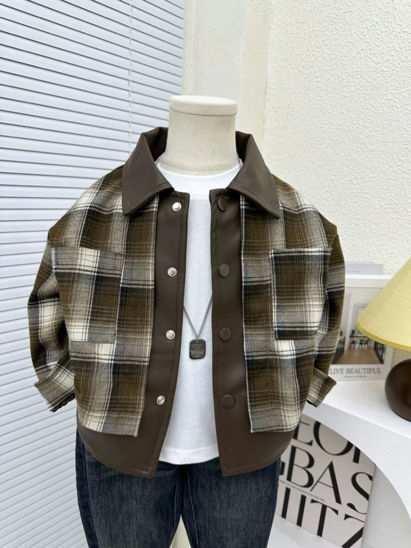 Winter Clothing For Toddlers - Детская клетчатая куртка для мальчиков, весенняя