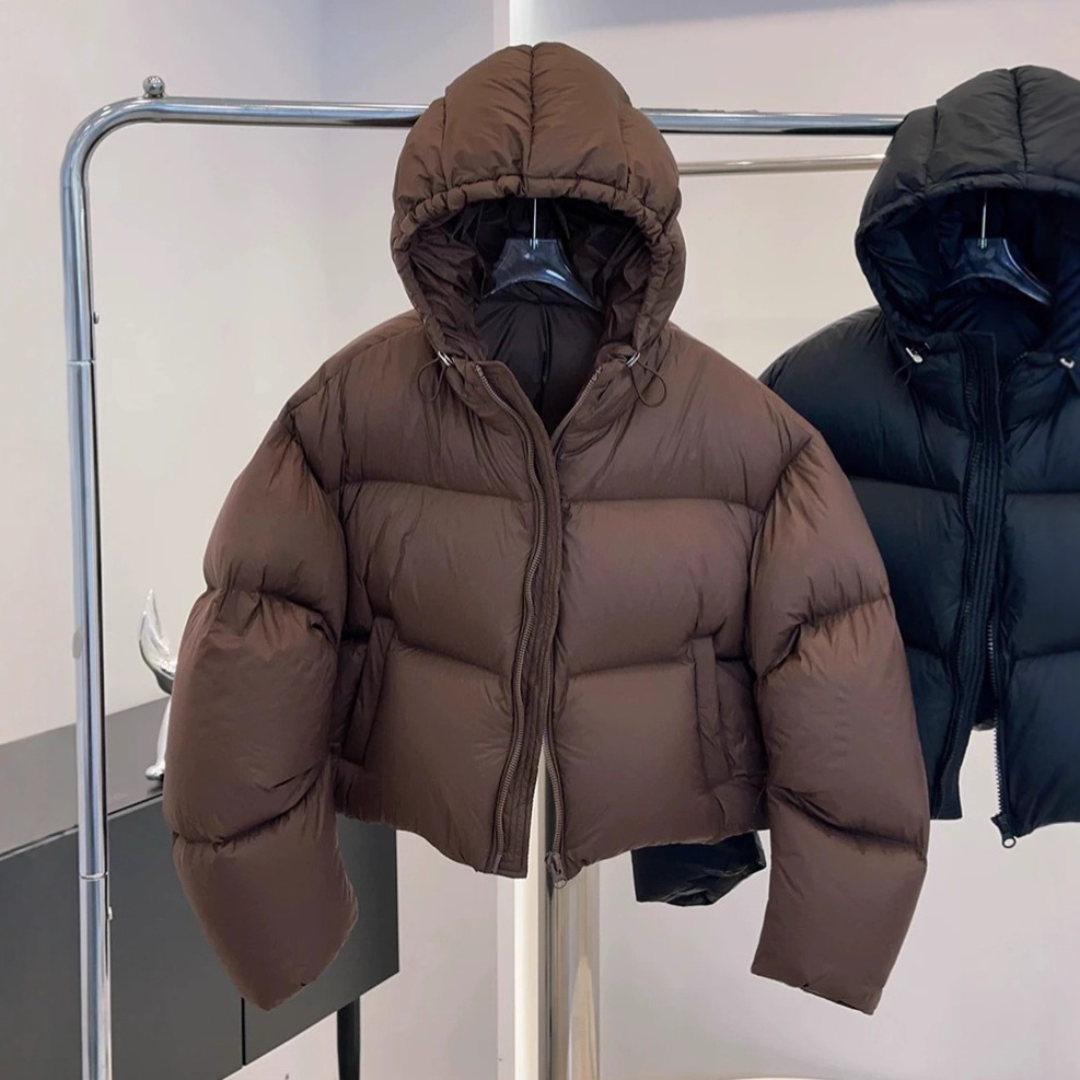 Puffer Jacket Women Down - 90% белый утиный пух, утепленный пуховик