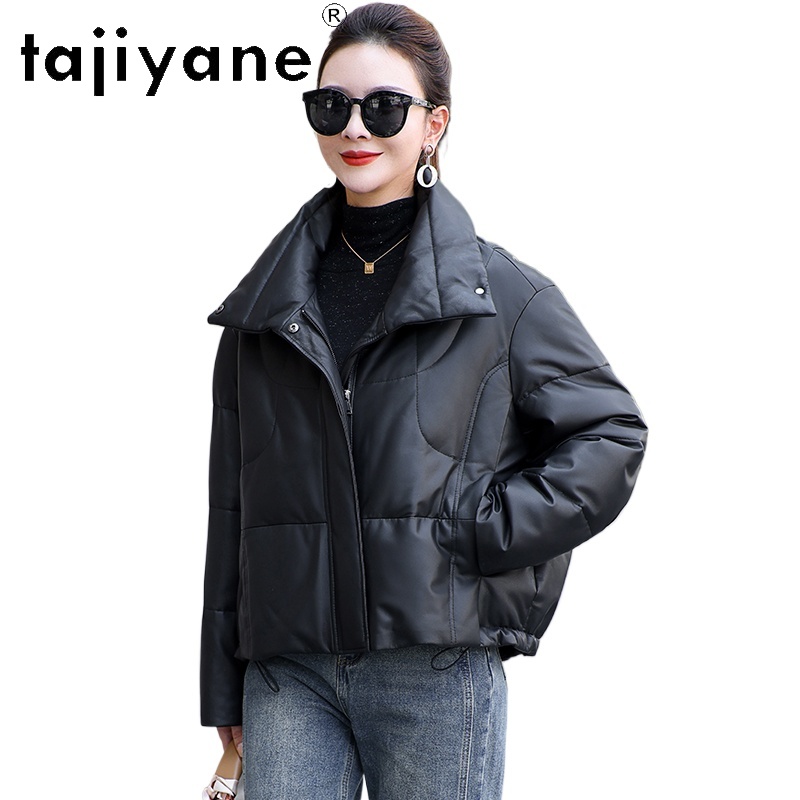 Puffer Jacket Women Down - TAJIYANE пальто из натуральной овчины на