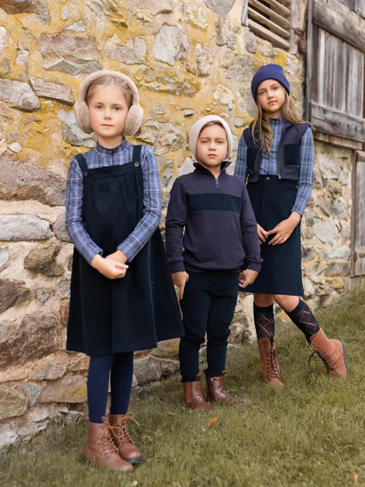 Winter Clothing For Toddlers - AP 2025 AW вельветовая коллекция темно-синего