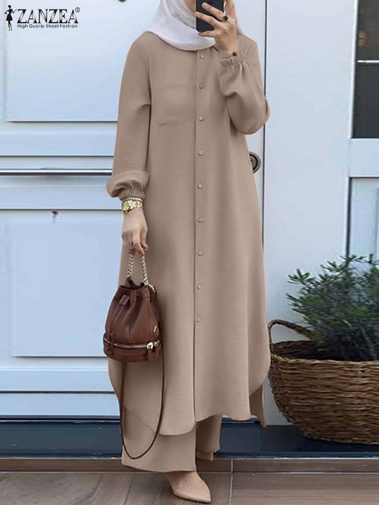Winter Clothing Dubai - Модные женские костюмы ZANZEA из двух