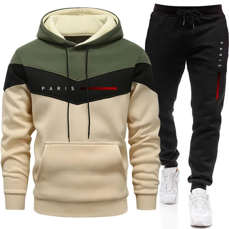 Winter Clothing Fashion - Мужской спортивный костюм Paris Fashion: повседневные