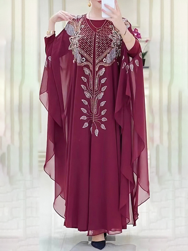 Winter Clothing Dubai - Шифоновый бубу, мусульманская мода, Абая, комплект