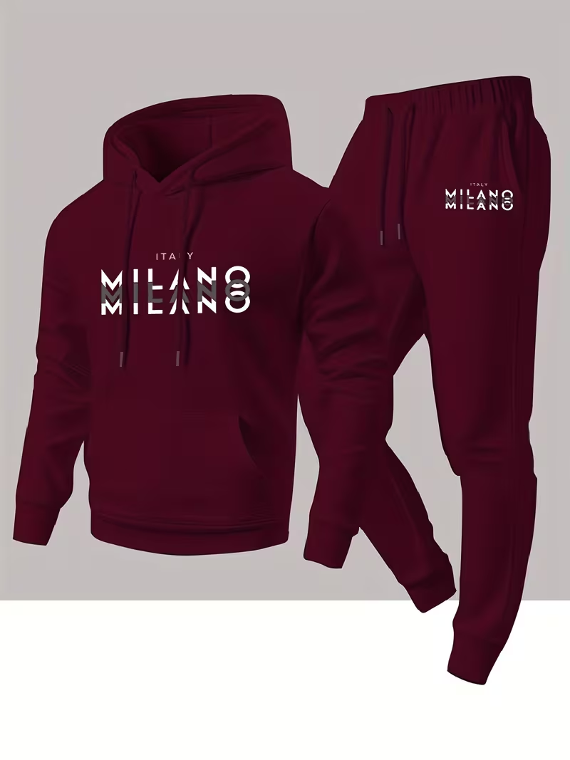Мужской модный комплект с прин – обзор и цена Winter Clothing Fashion