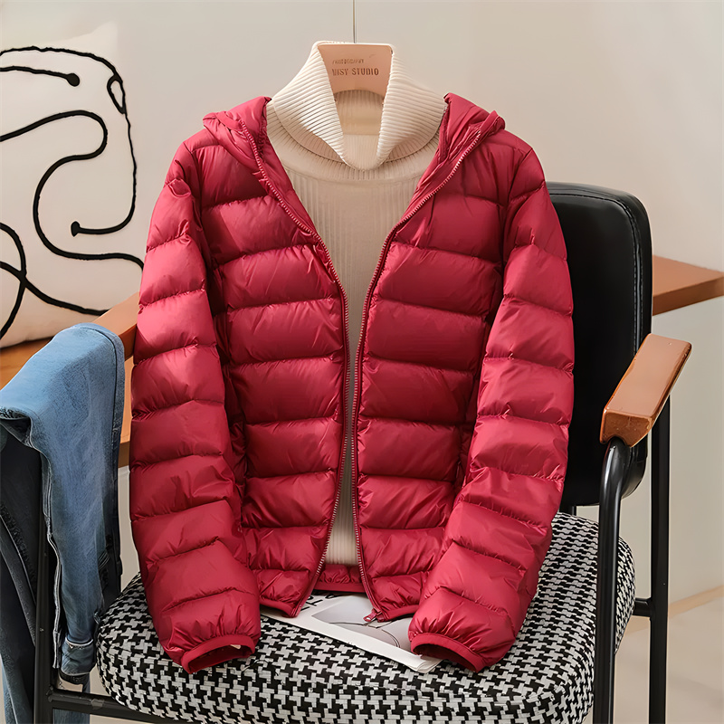 Женская приталенная куртка-пух – обзор и цена Puffer Jacket Women Down