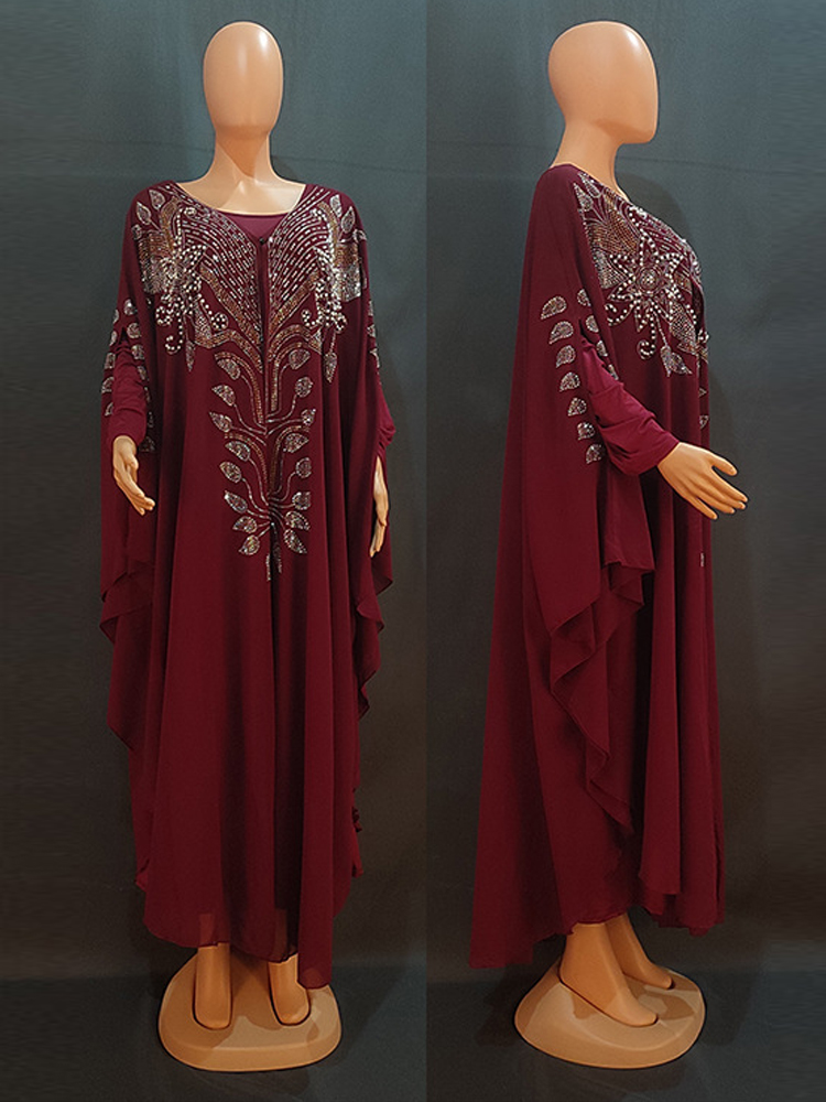 Шифоновый бубу, мусульманская  – обзор и цена Winter Clothing Dubai